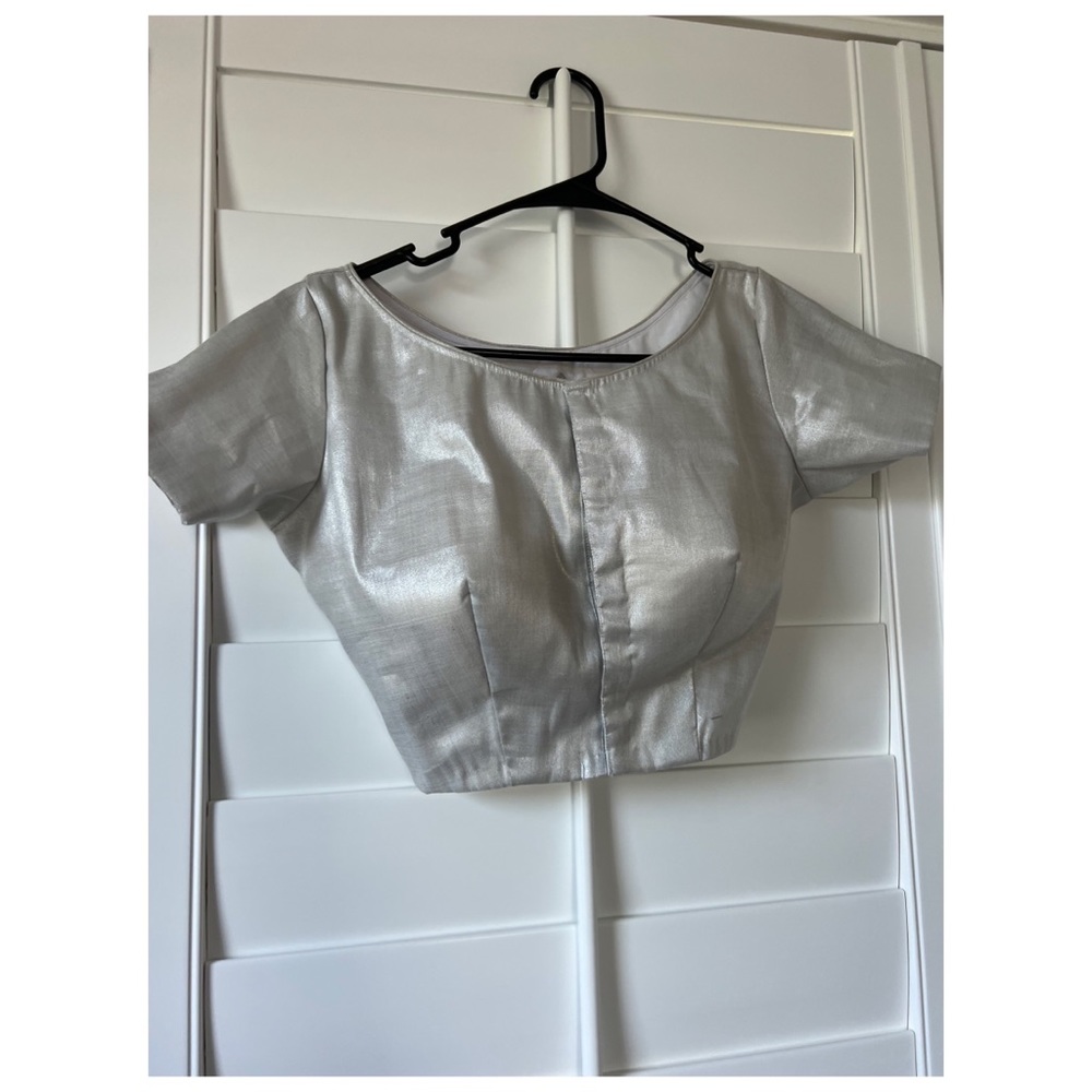 Silver blouse